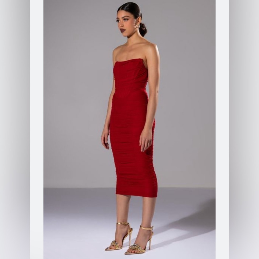 ❤️ STRAPLESS ORGANZA DRESS - Picture 5 of 9